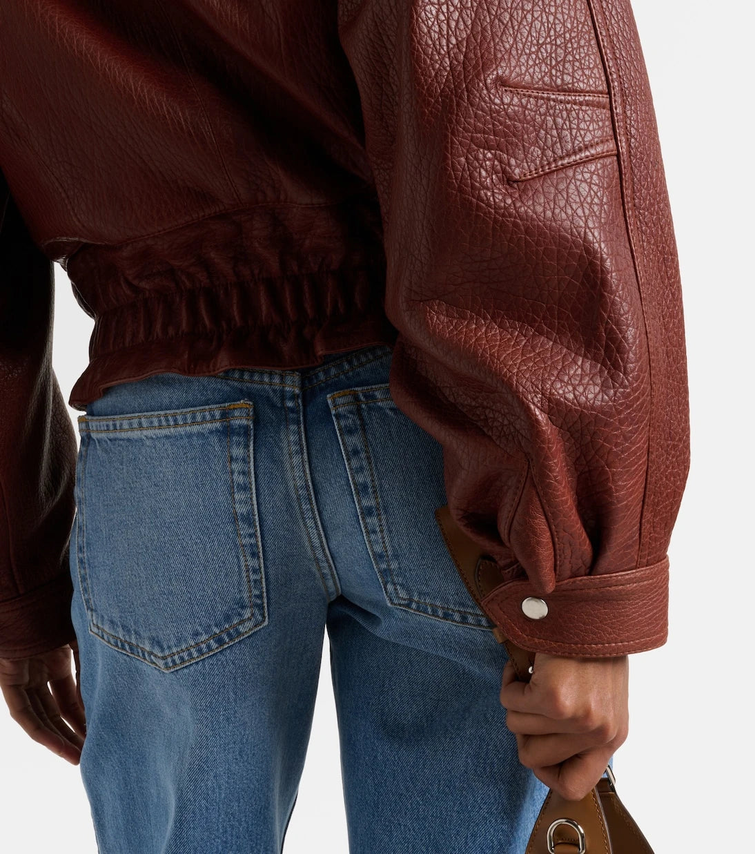 Isabel Marant - Aneli leather bomber jacket