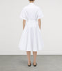 McQueen White Poplin Midi Dress
