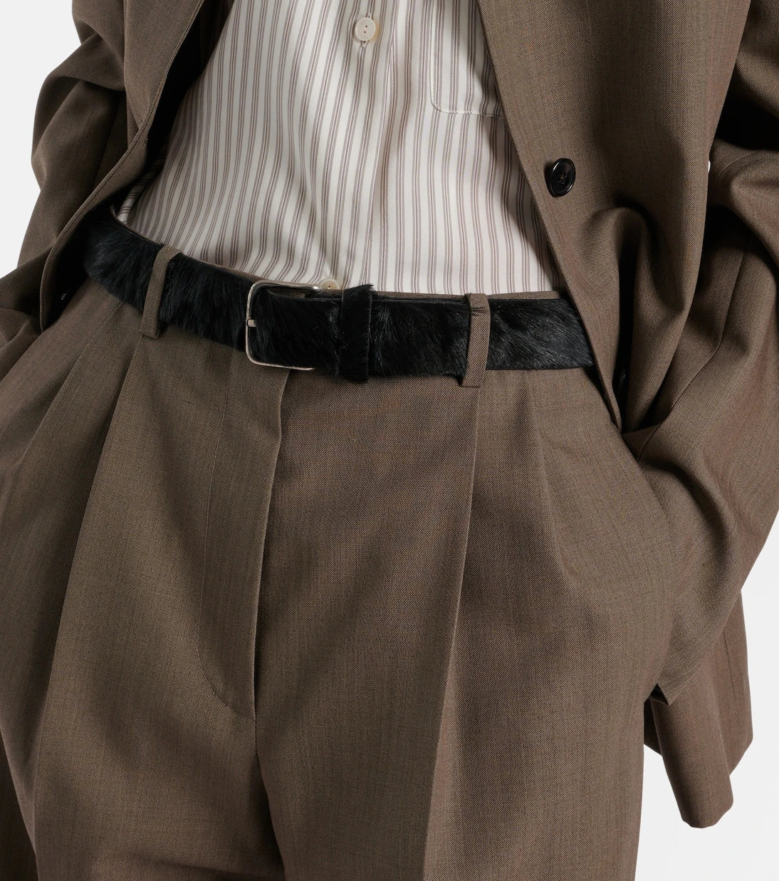 The Row - Calf hair belt