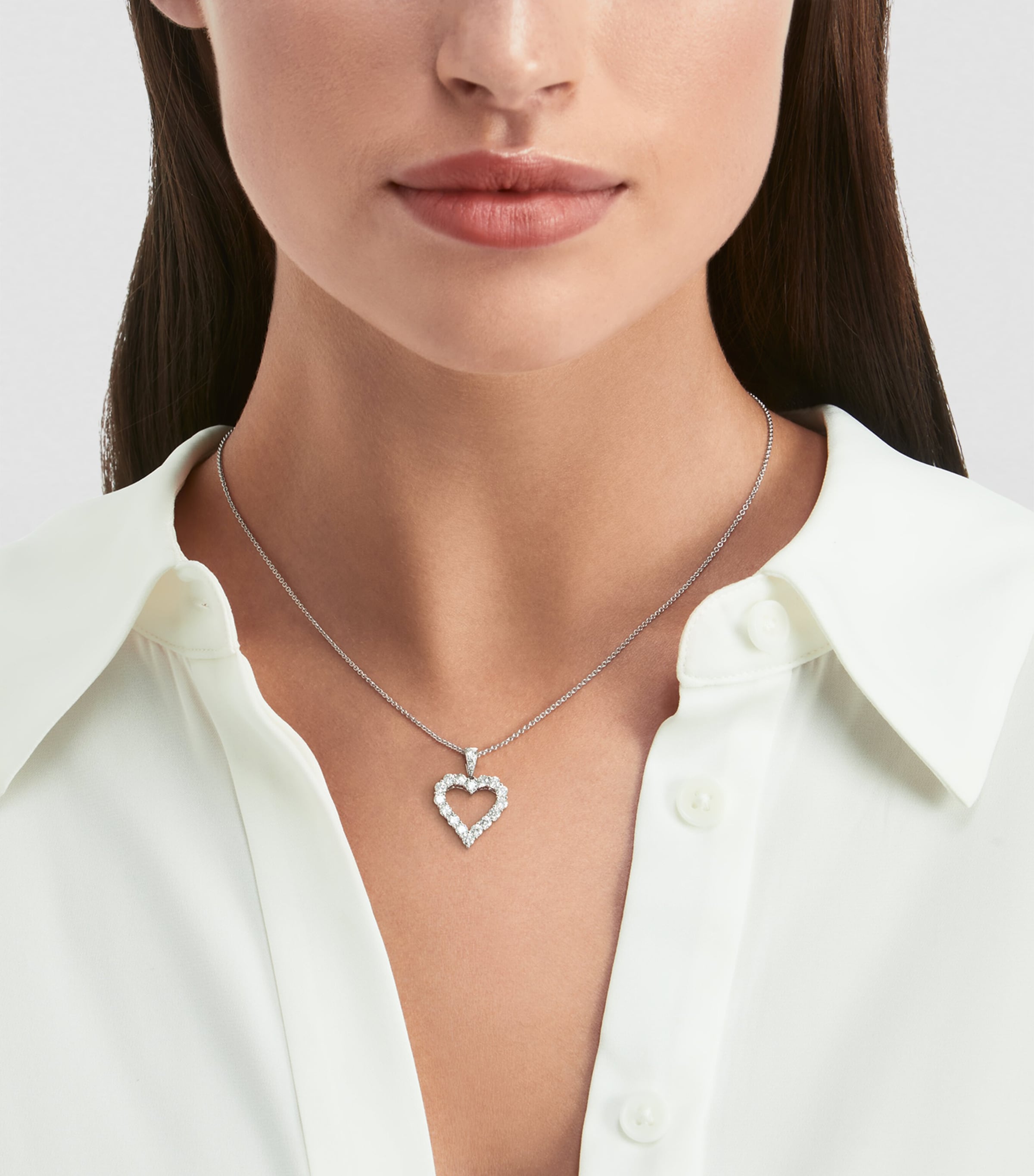 White Gold and Diamond Classic Graff Necklace