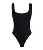 Hunza G Black Square-Neck Swimsuit