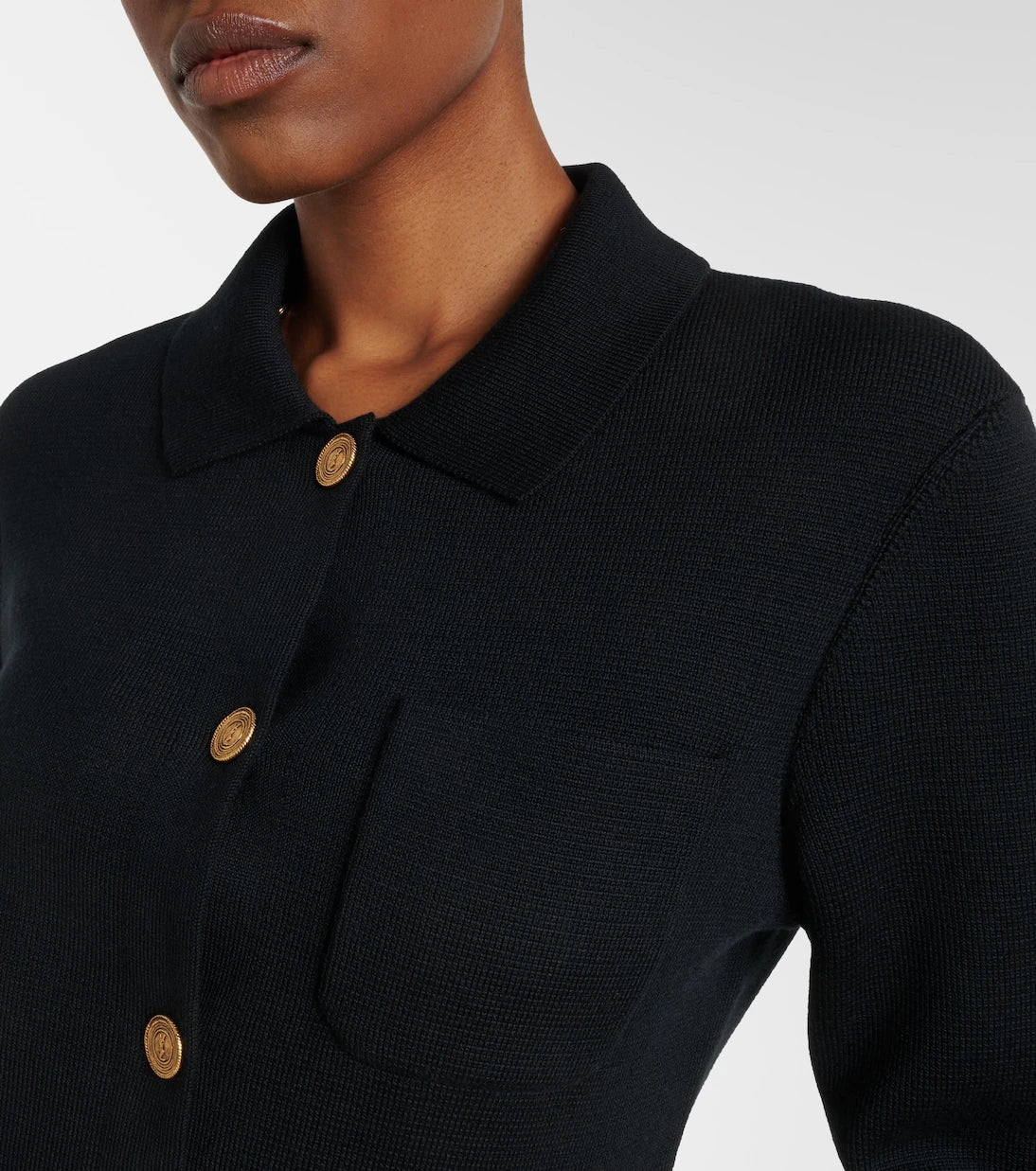 Saint Laurent - Waffle-knit wool cardigan