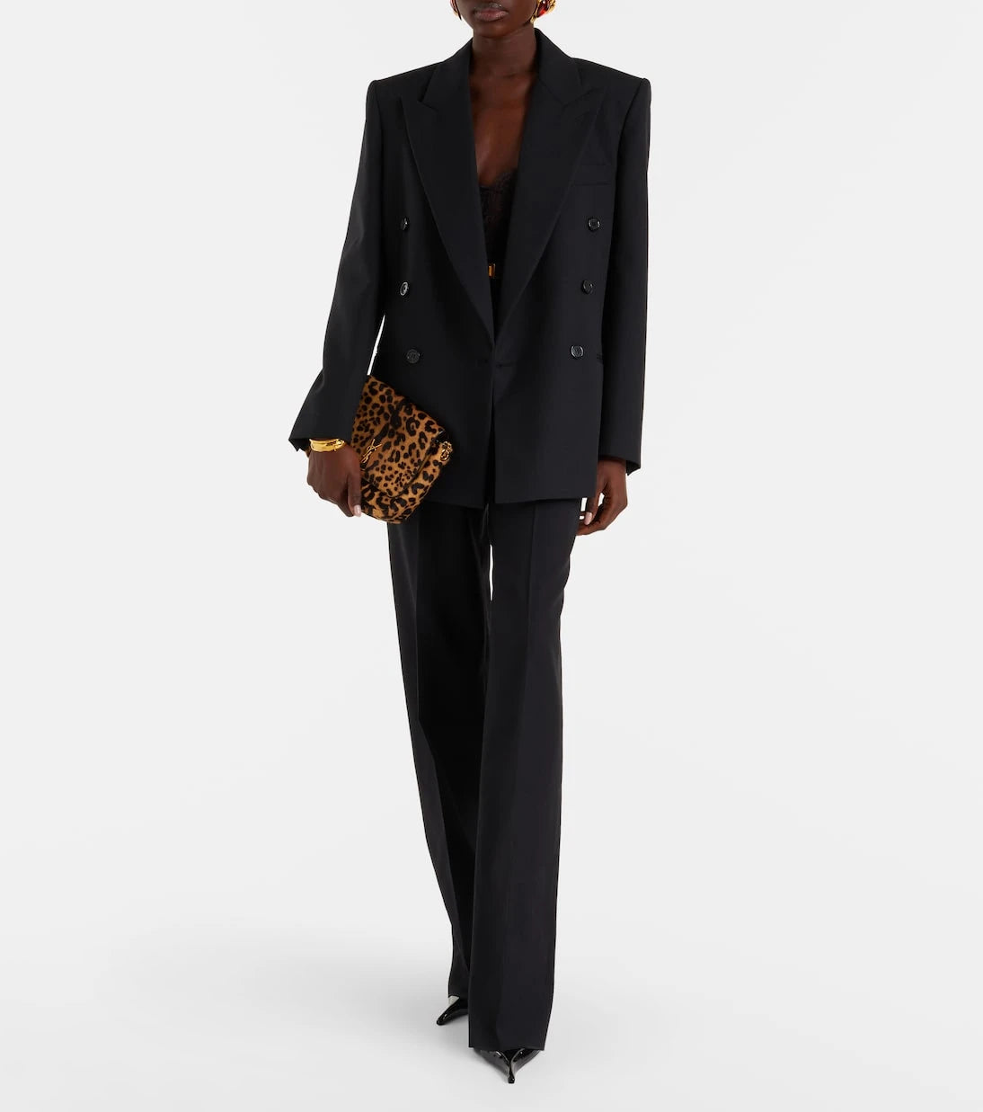 Saint Laurent - Double-breasted wool blazer