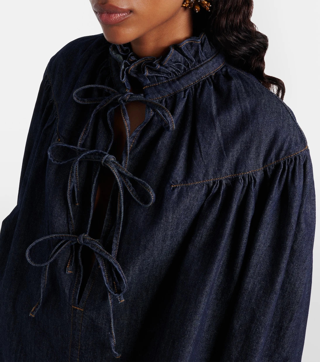Dries Van Noten - Ruffled cotton blouse
