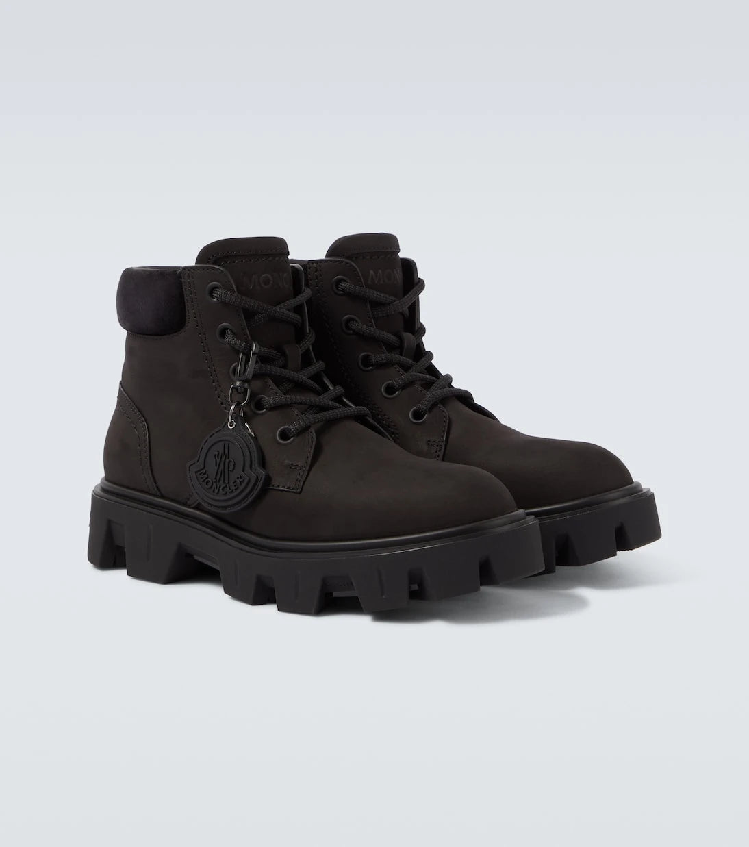Moncler - Peak City leather ankle boots