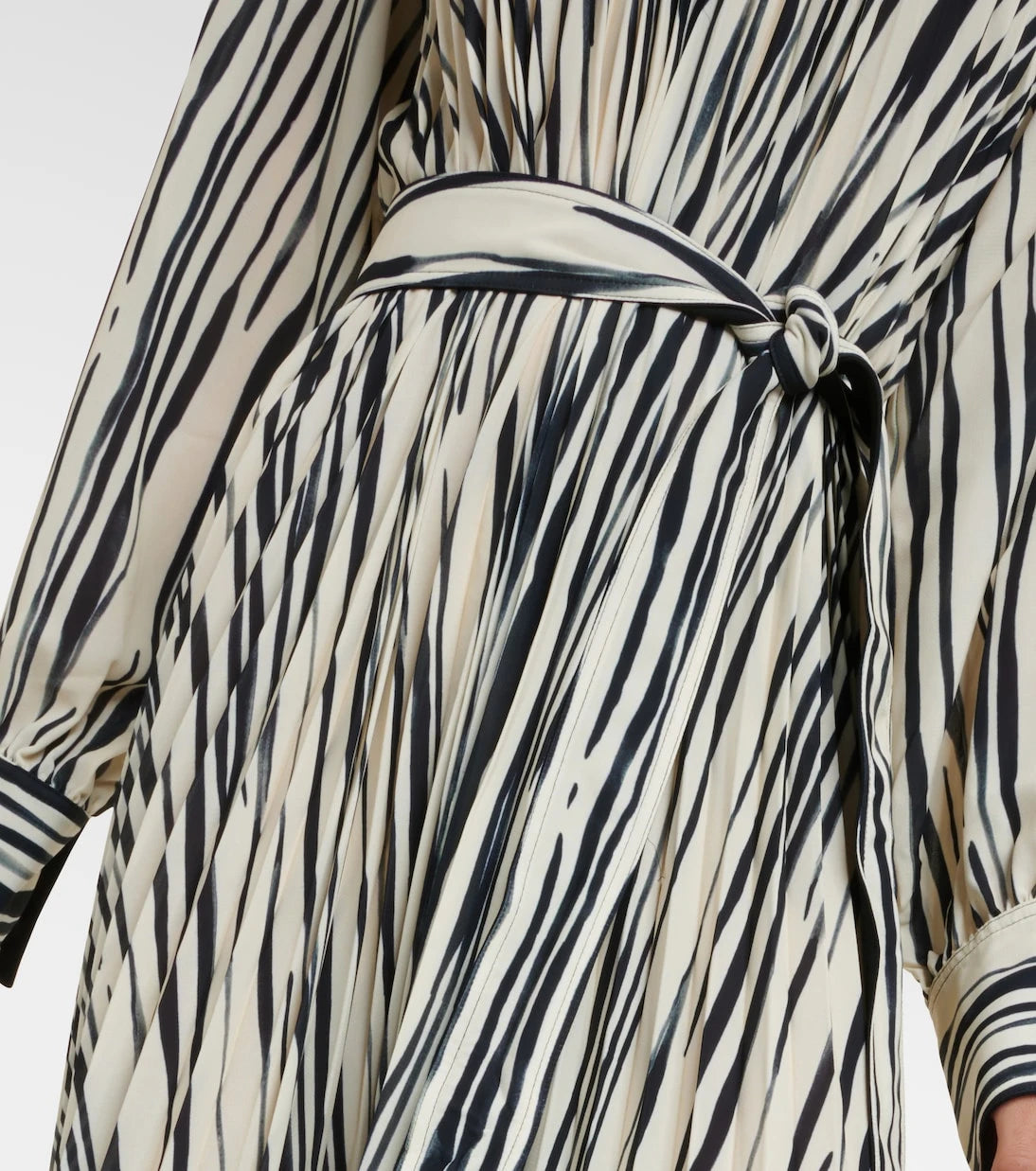 Proenza Schouler - Carol striped chiffon midi dress