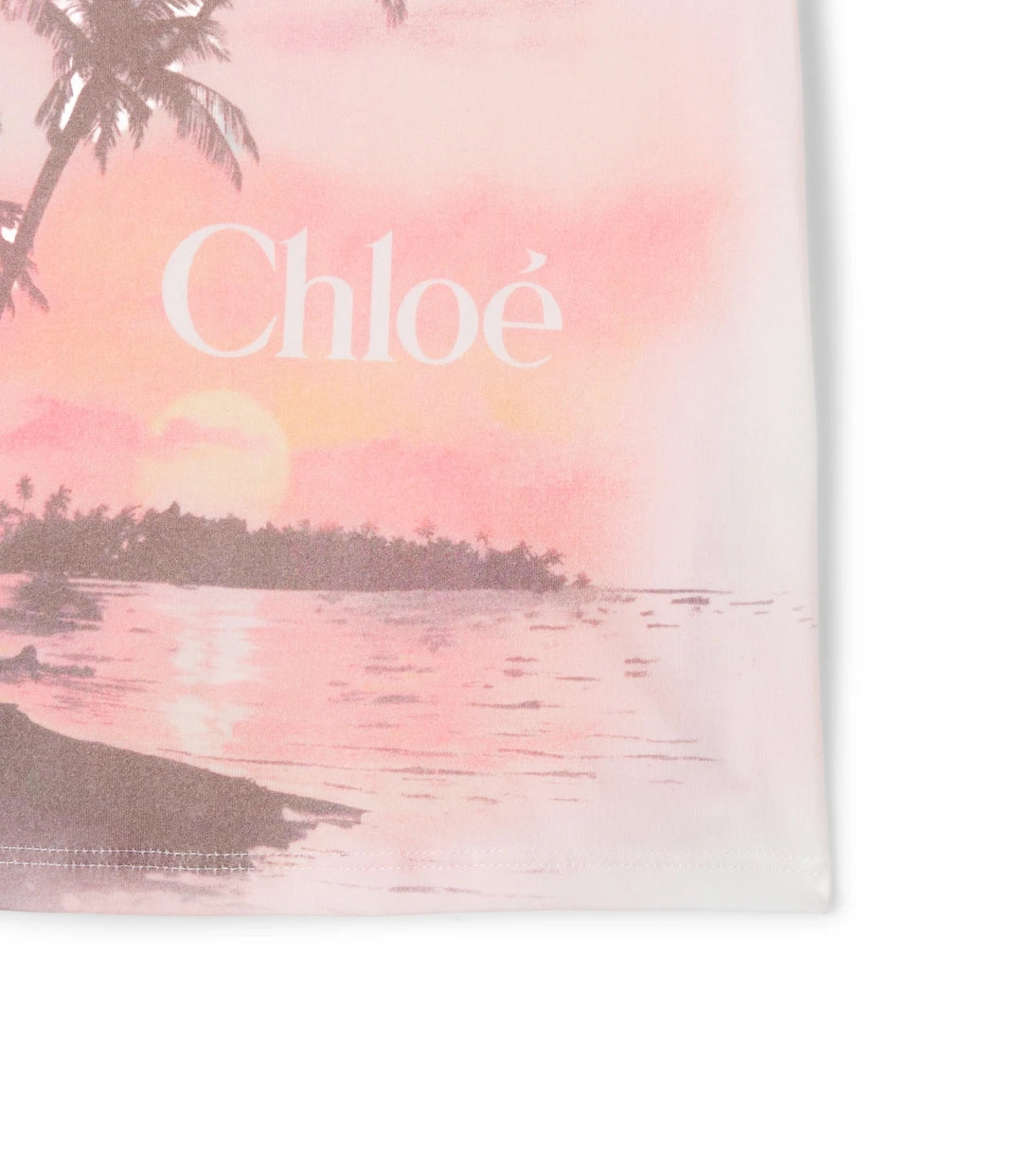 Chloé Kids - Logo printed cotton jersey T-shirt