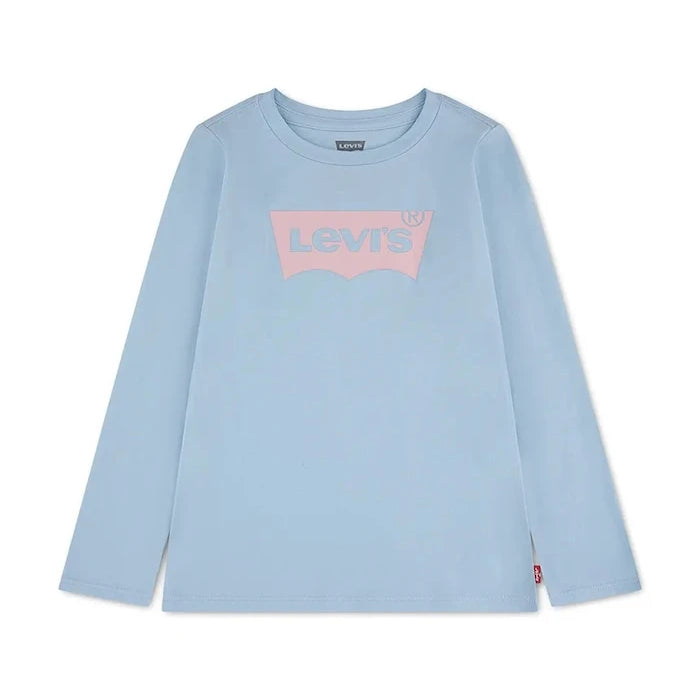 Levi's çocuk pamuklu uzun kollu bluz BATWING TEE