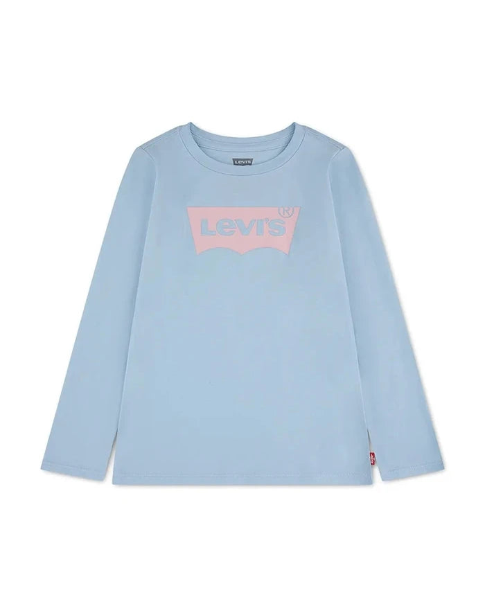 Levi's çocuk pamuklu uzun kollu bluz BATWING TEE
