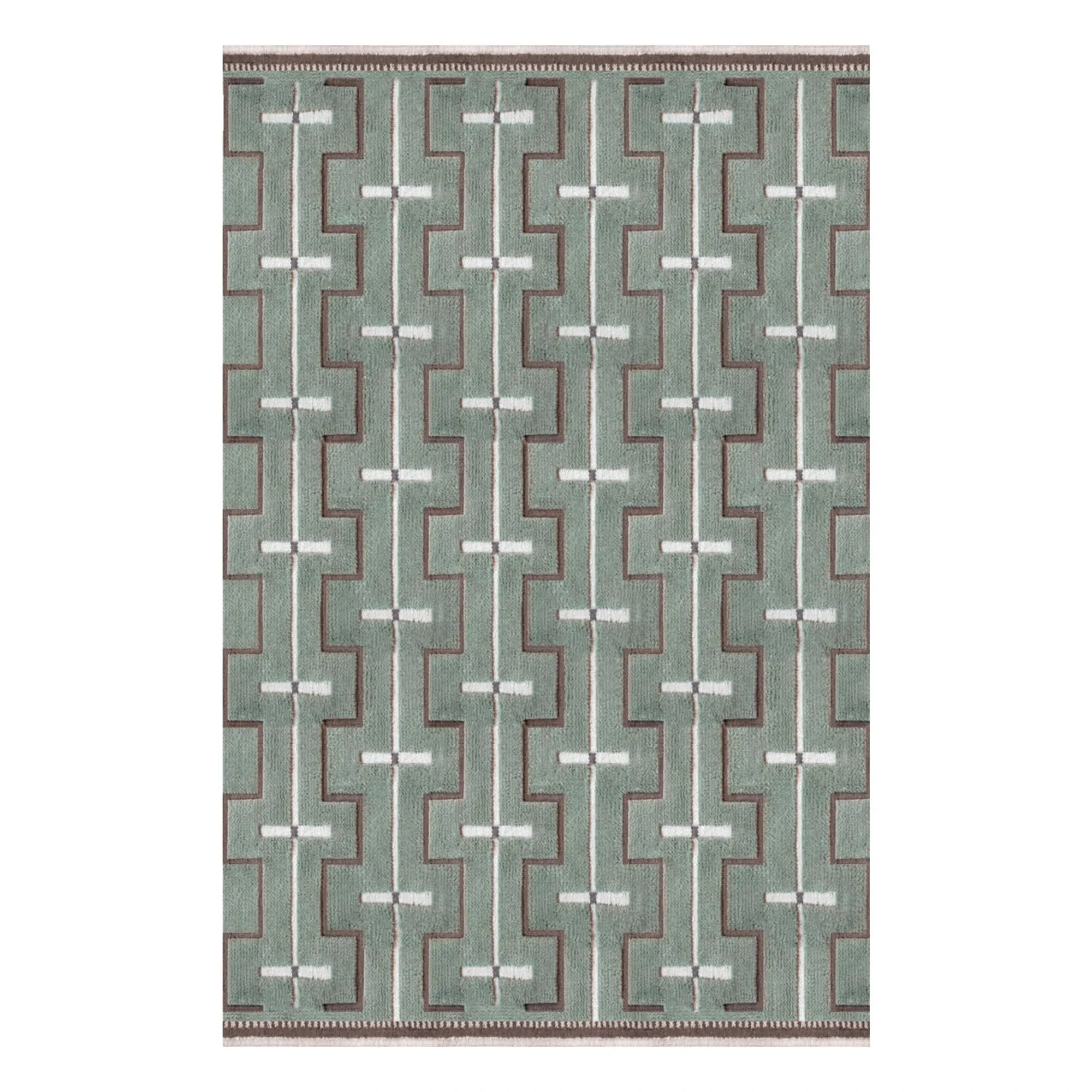 Layered - Johanna wool rug  | Sage