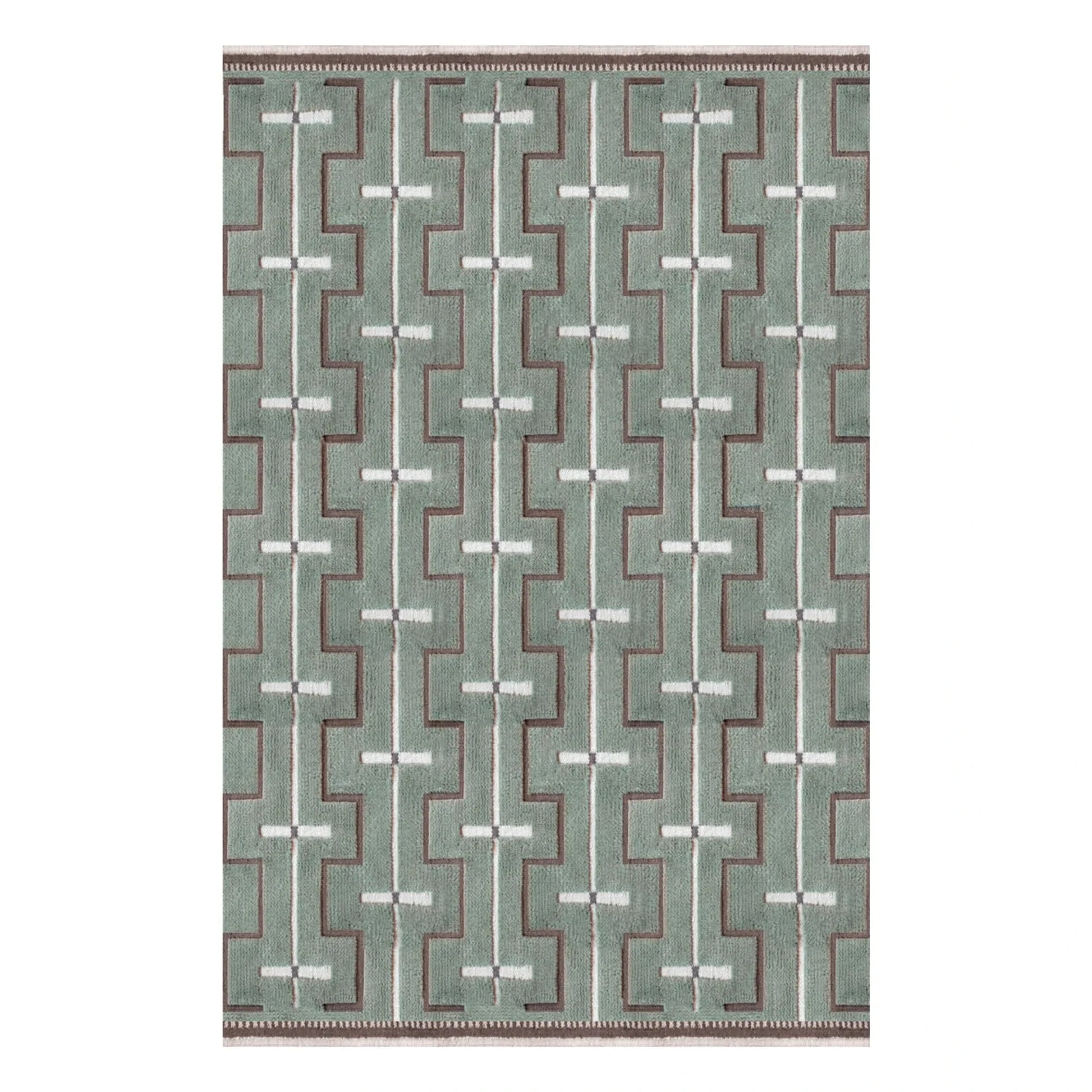Layered - Johanna wool rug  | Sage