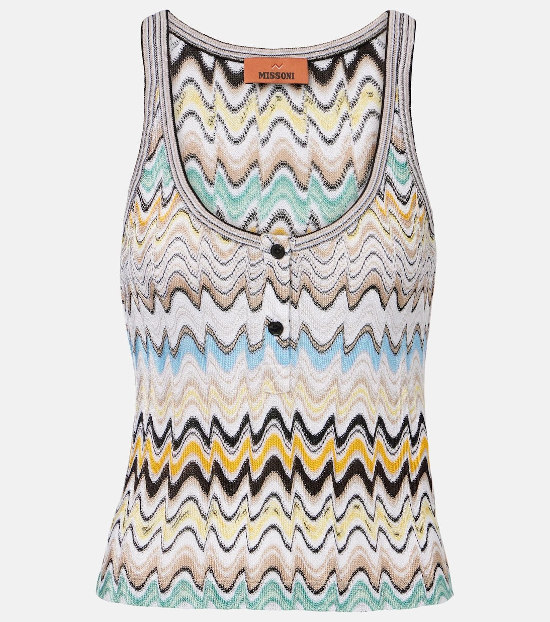 Missoni - بلوزة بدون أكمام بنمط إنترسيا
