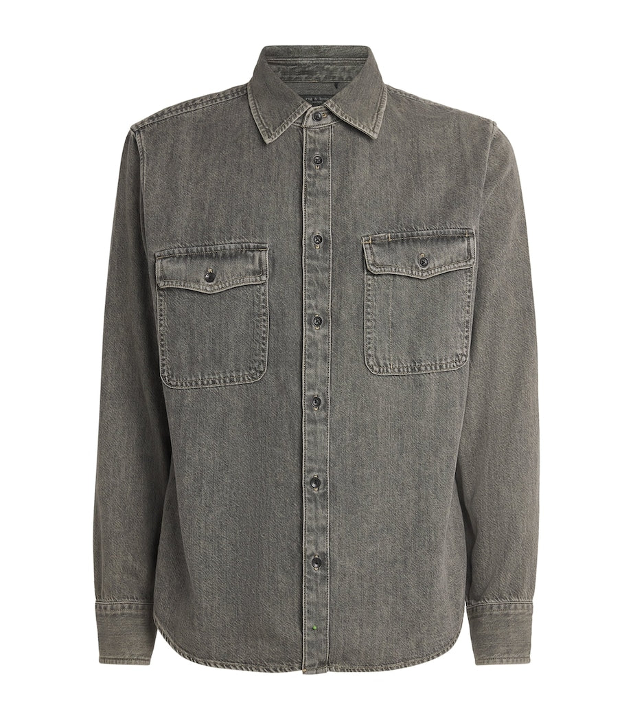 Green Denim Overshirt