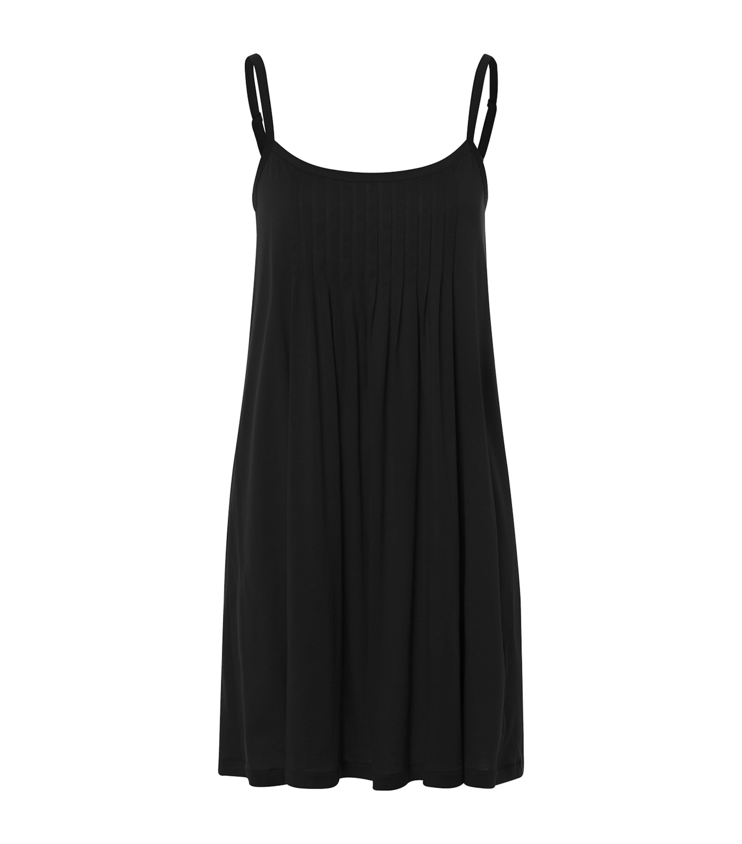 Black Cotton Juliet Slip Dress