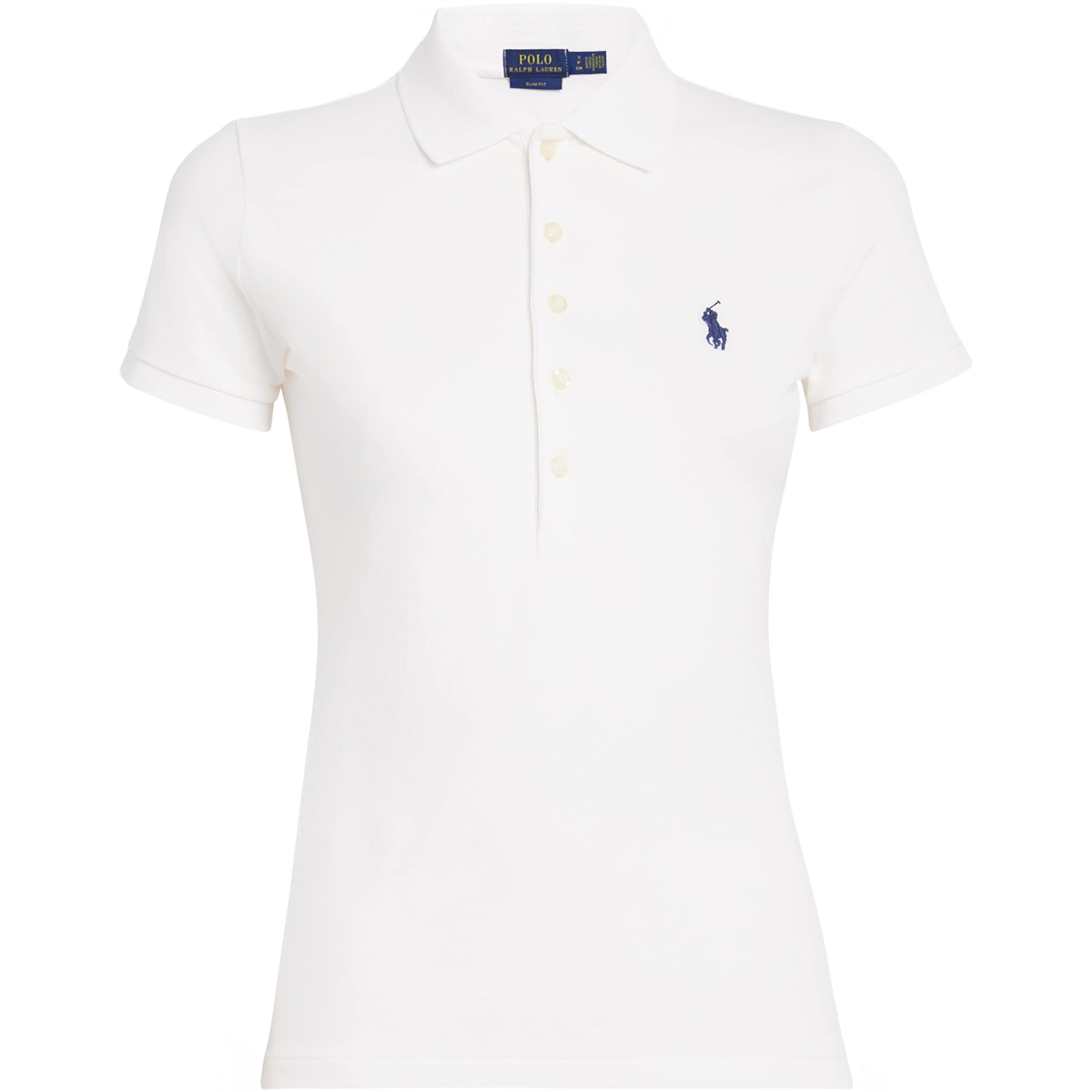 Polo Ralph Lauren White Stretch-Cotton Julie Polo Shirt