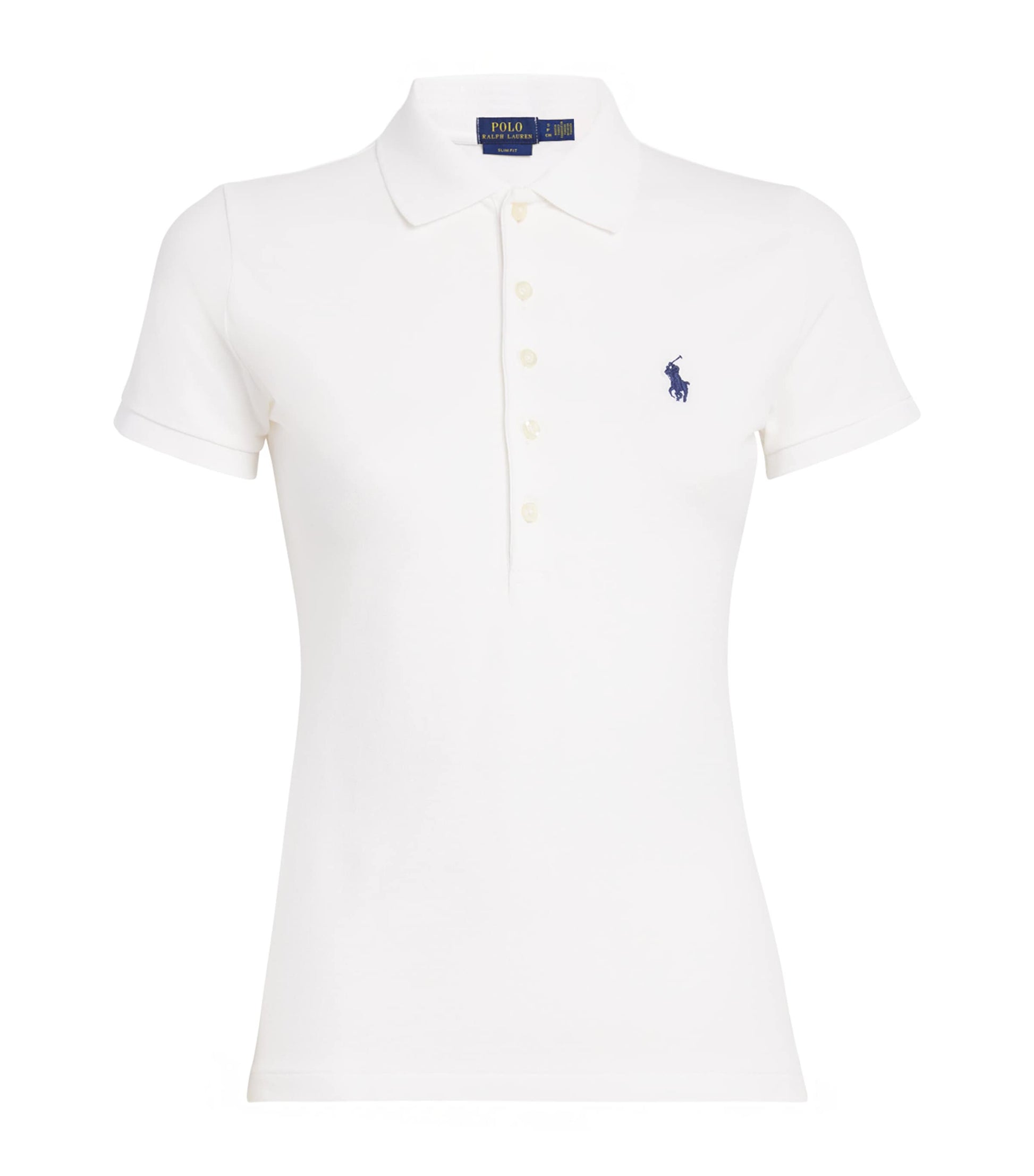 Polo Ralph Lauren White Stretch-Cotton Julie Polo Shirt