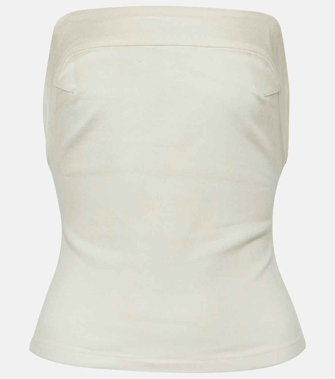 Entire Studios - Strapless denim crop top