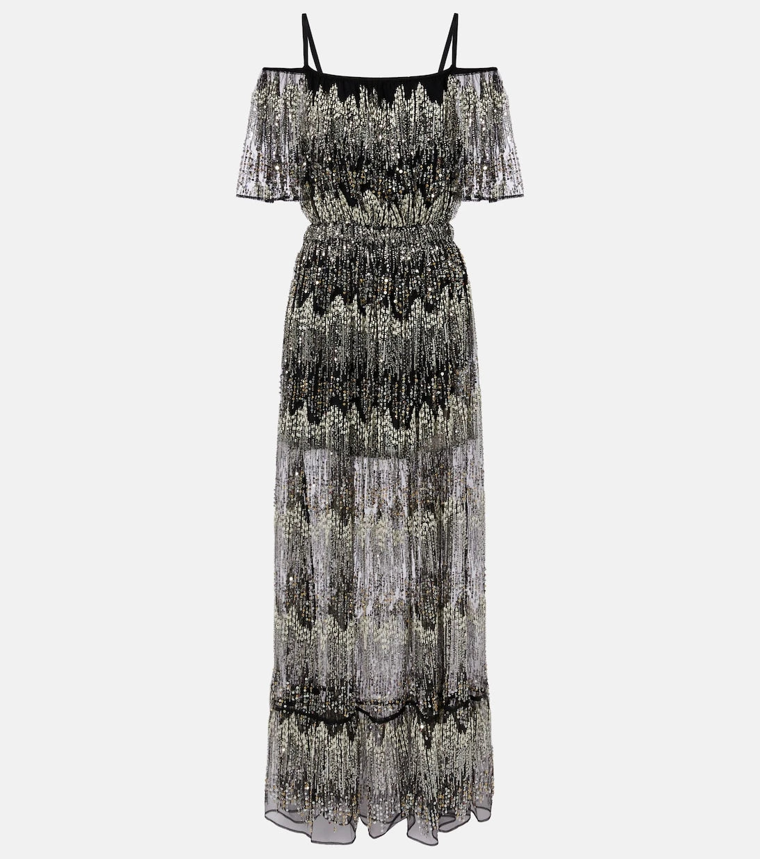 Rabanne - Embellished off-shoulder gown