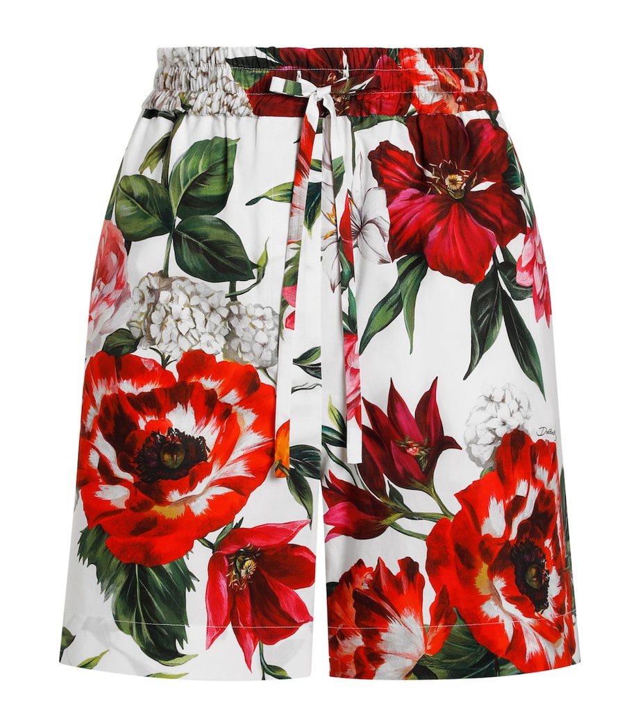 Dolce & Gabbana Multi Cotton Floral Shorts