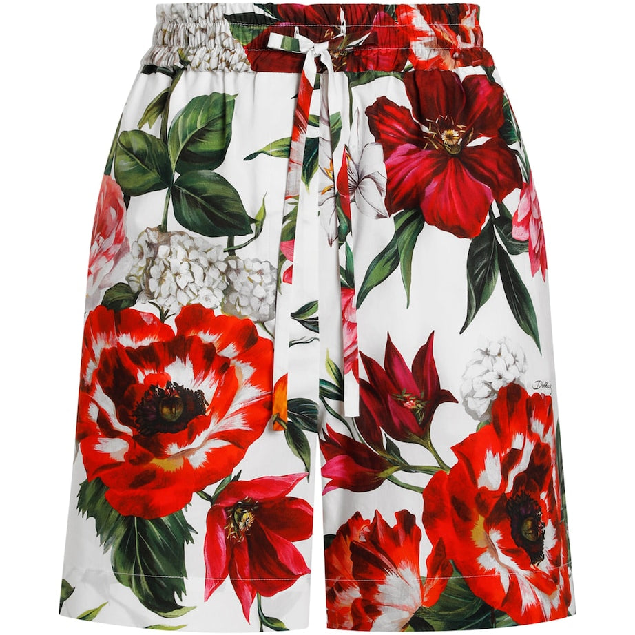 Dolce & Gabbana Multi Cotton Floral Shorts