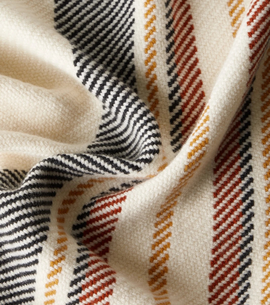 Loro Piana - Fringed striped cashmere blanket