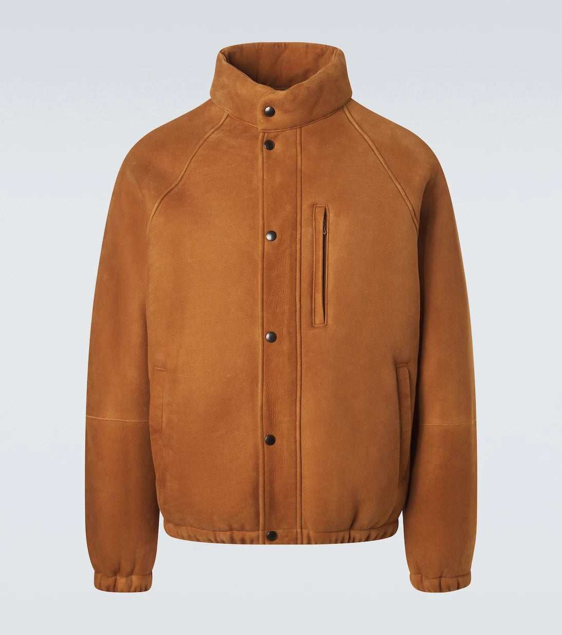 A.Presse - Shearling-lined suede jacket