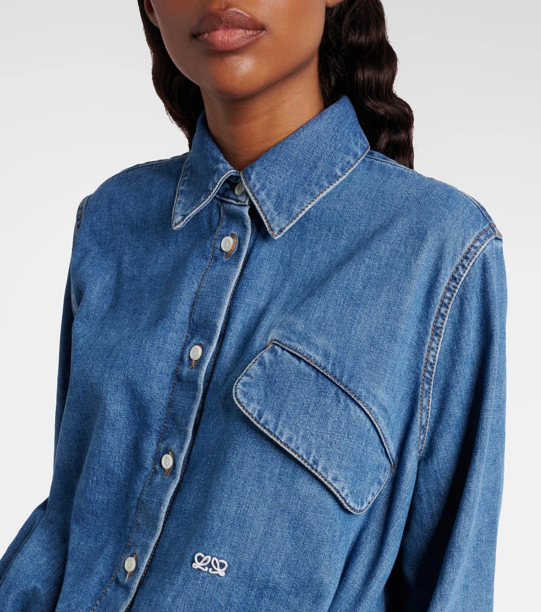 Loewe - Çift L denim gömlek
