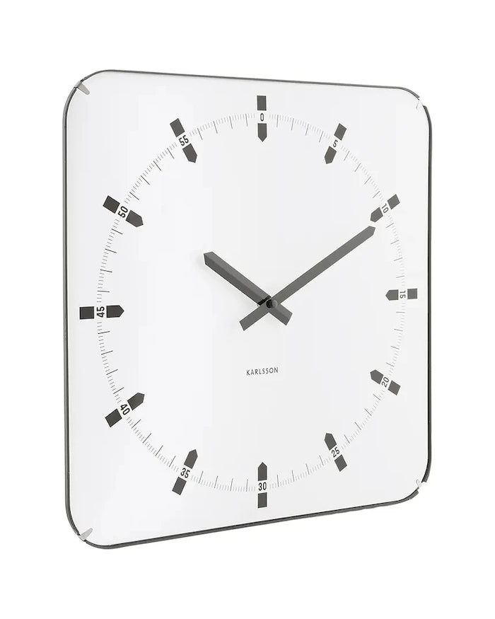 Karlsson Sucinto Dome Square Duvar Saati 35 x 4,5 cm