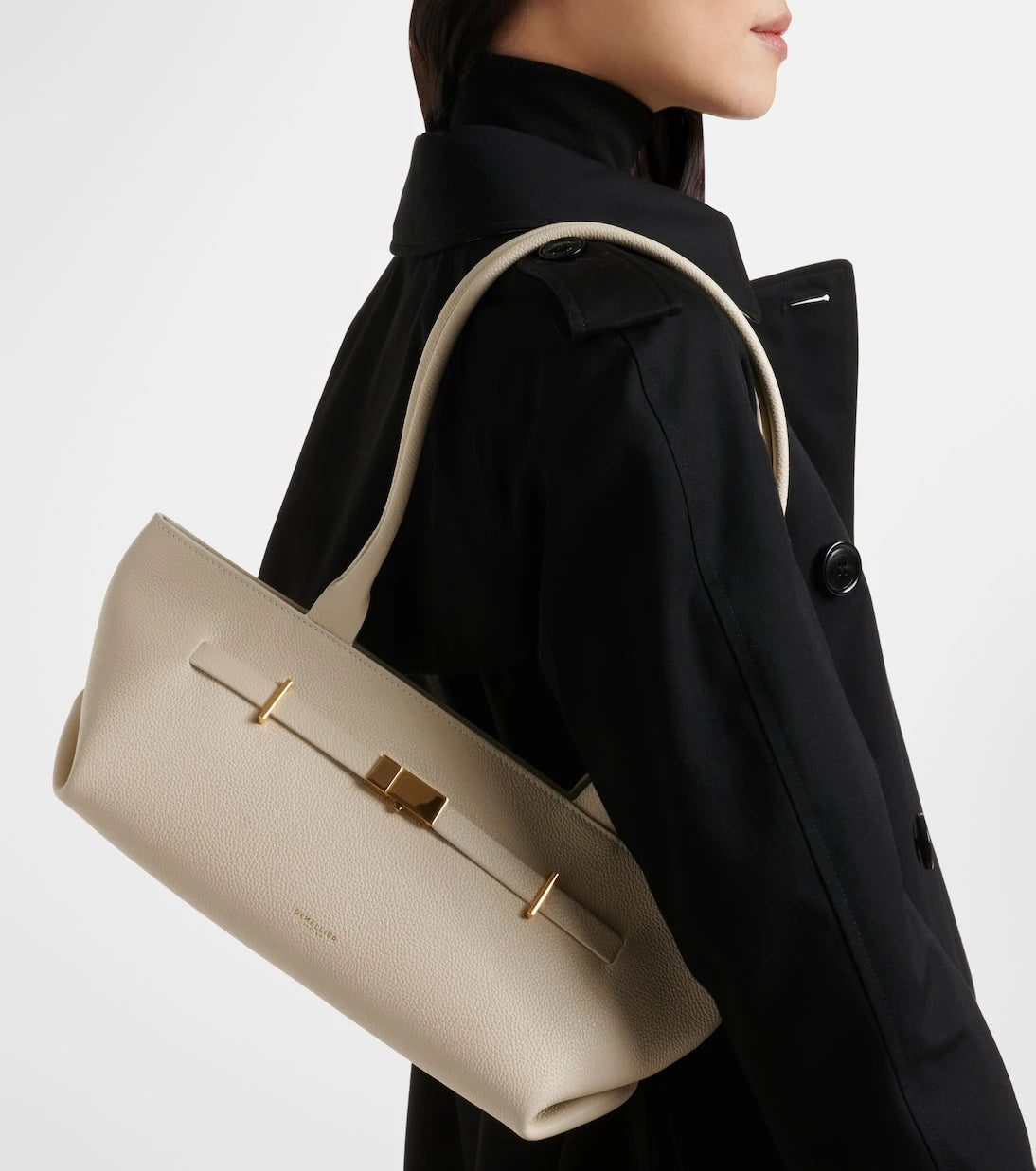 حقيبة كتف جلدية DeMellier - New York