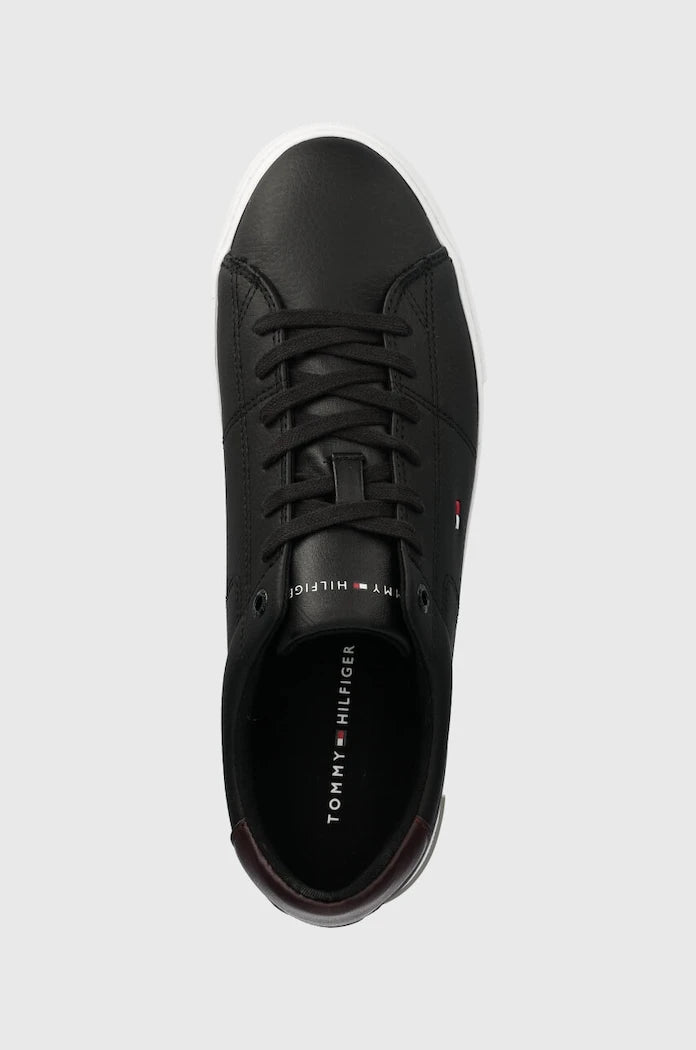 Tommy Hilfiger ESSENTIAL LEATHER DETAIL VULC Deri Spor Ayakkabı