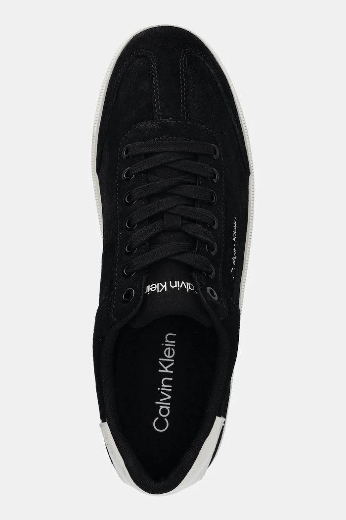 Велурени маратонки Calvin Klein LOW CUPSOLE LACEUP SU