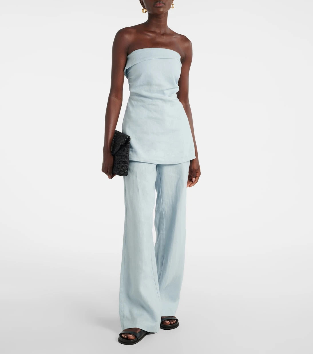 Faithfull - Boe Tunic strapless linen top