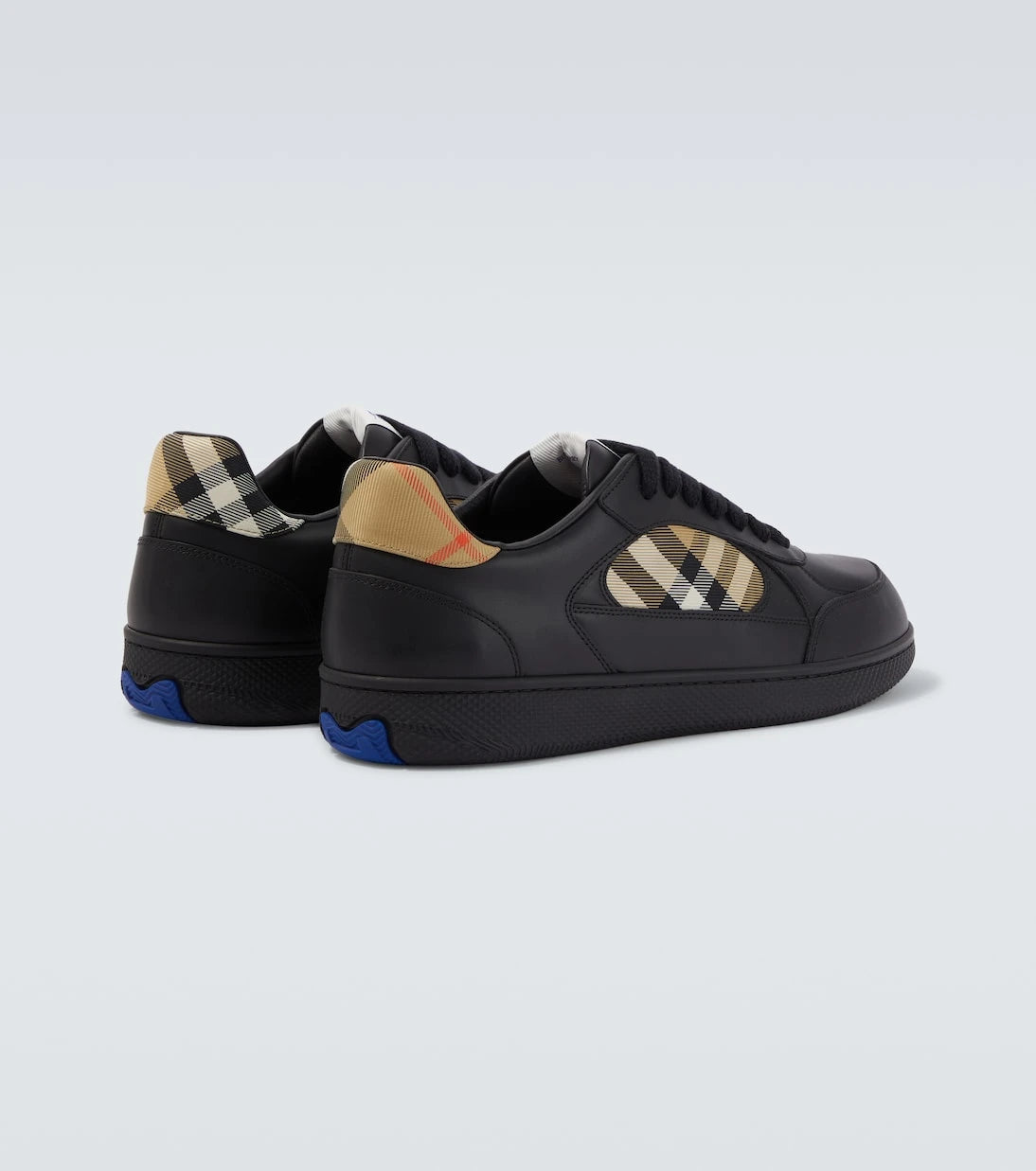 Burberry - Terrace Burberry Check leather sneakers