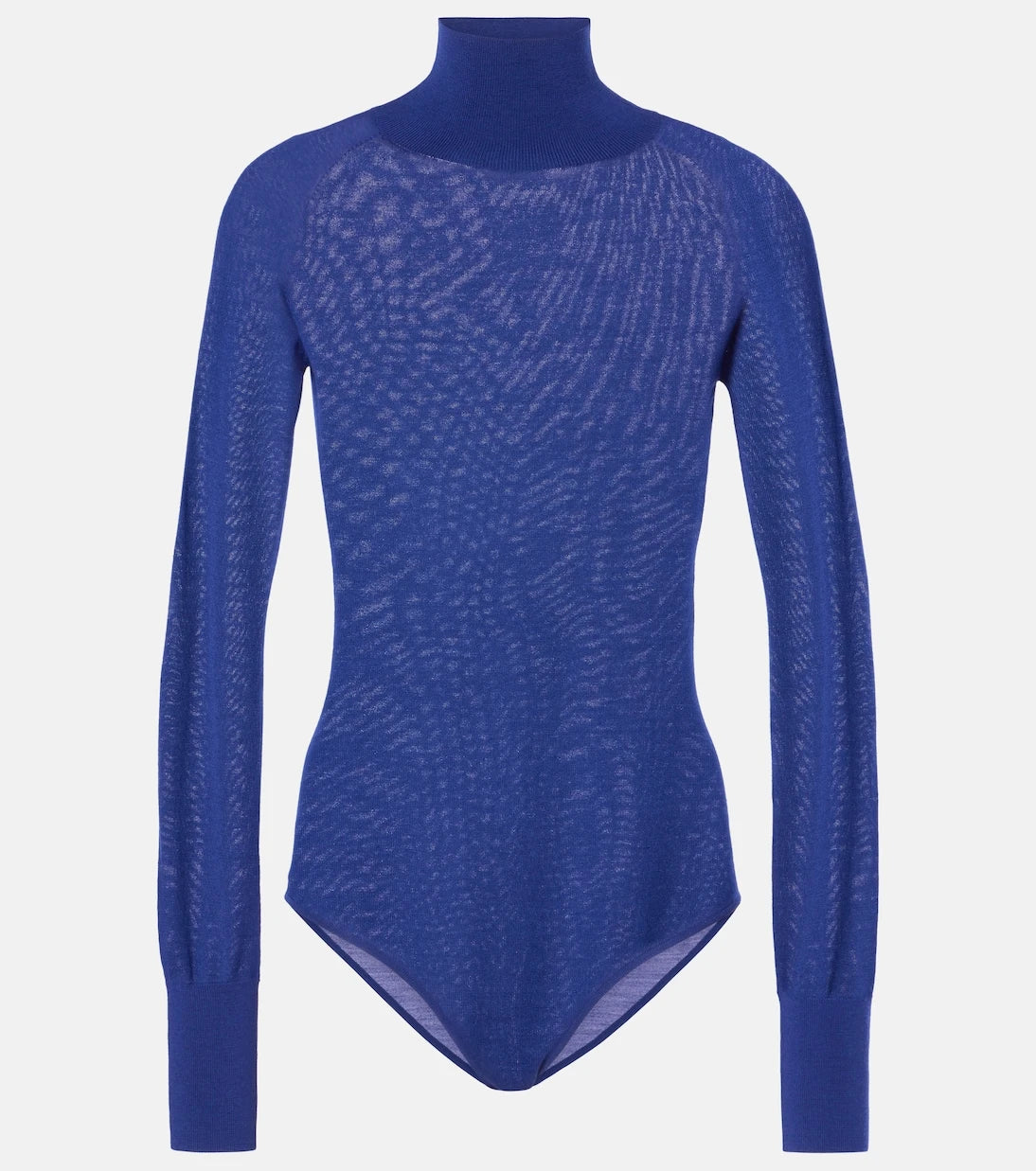 Alaïa - Sheer turtleneck wool bodysuit