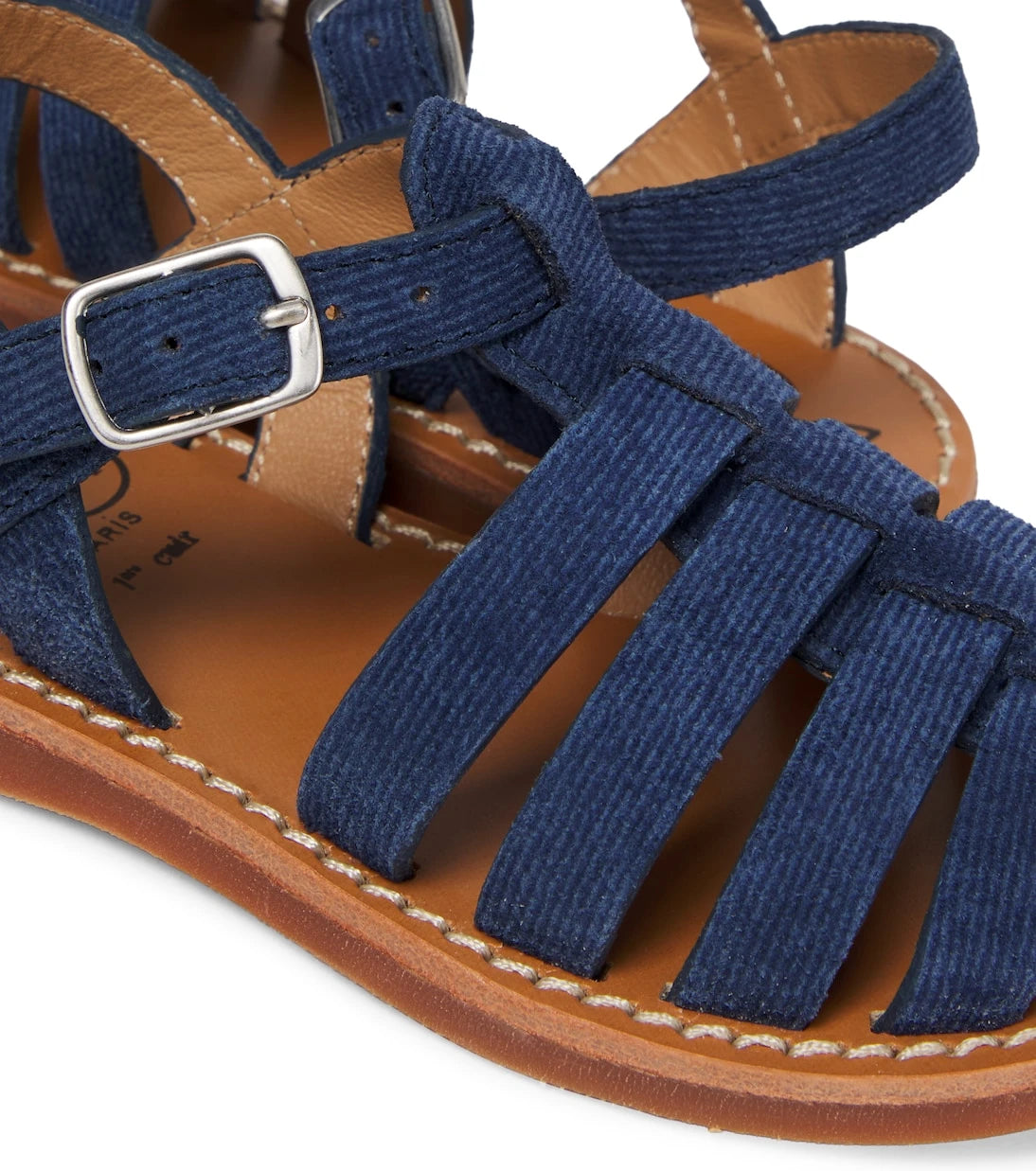 Pom d'Api - Plage-Stitch Dad suede sandals