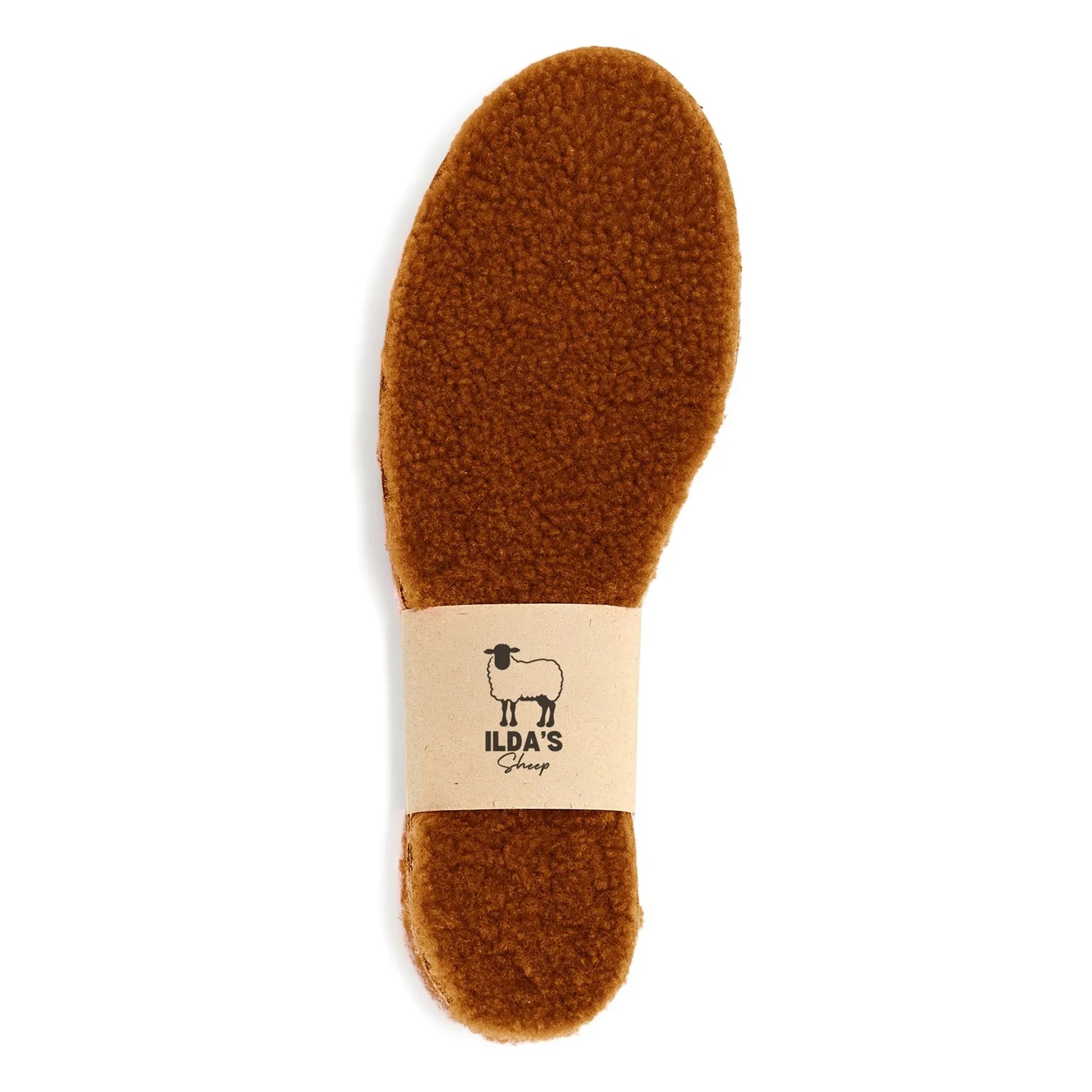 ILDA'S sheep - Merino Wool and Cork Soles | Brown