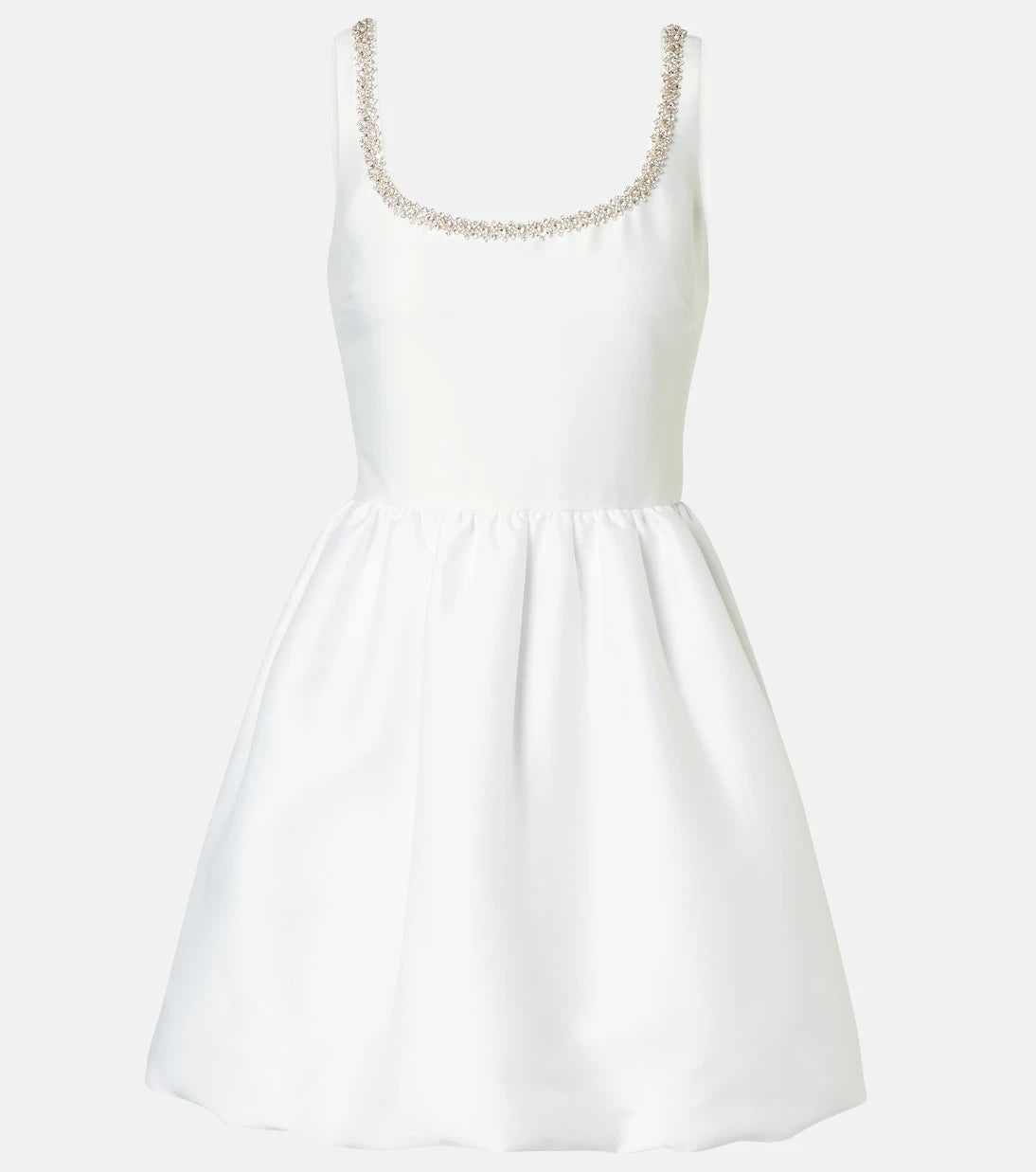 Self-Portrait - Crystal-embellished taffetta minidress