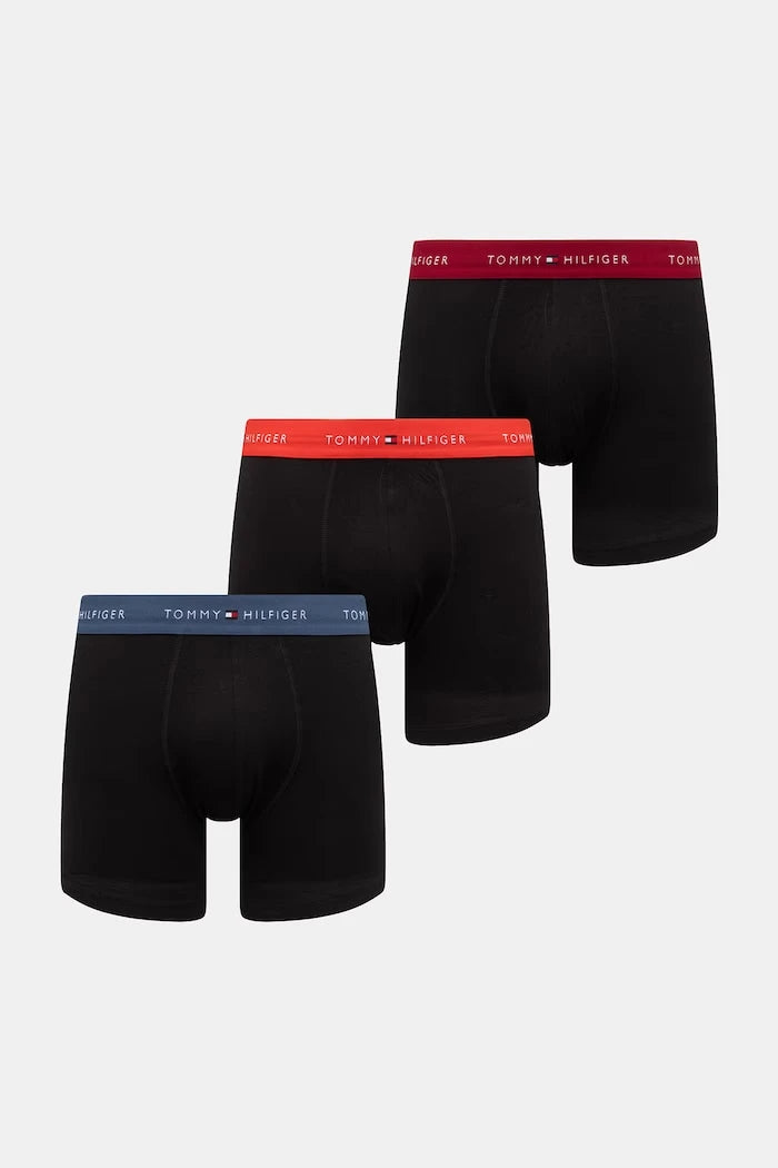 Tommy Hilfiger erkek pamuklu elastan boxer 3'lü