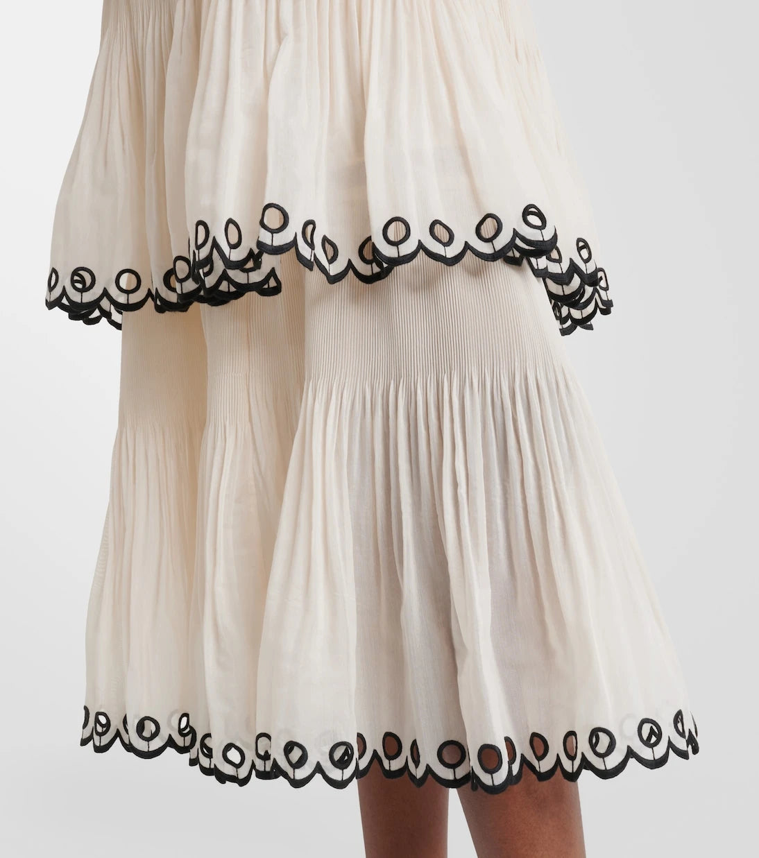 Zimmermann - Embroidered bustier dress