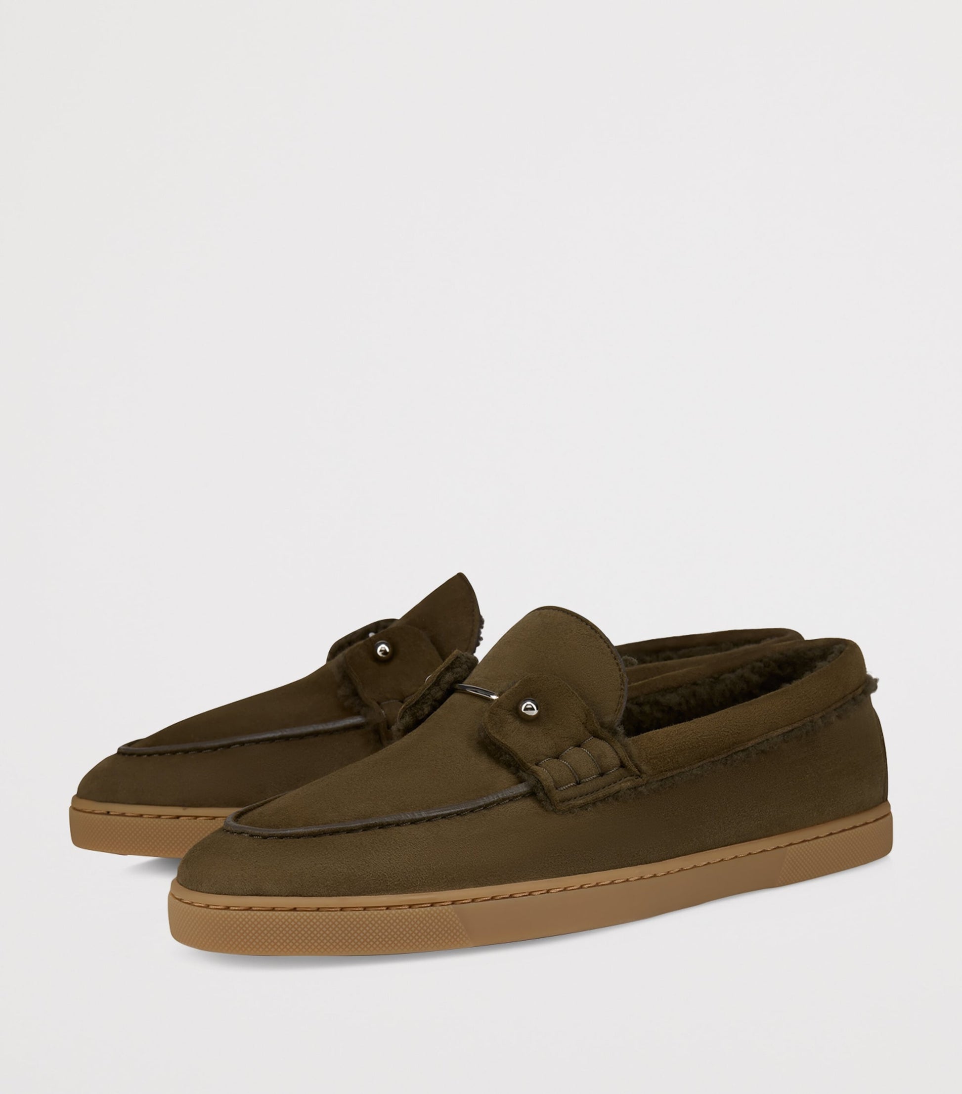 Christian Louboutin Chambeliboat Shearling Boat Shoes