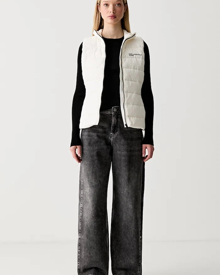 Karl Lagerfeld Jeans kadın wide leg kot pantolon