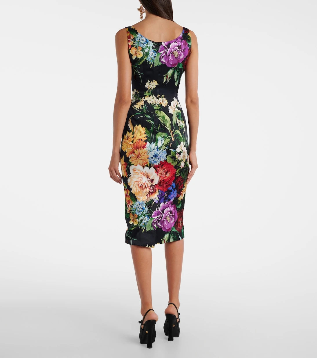 Dolce&Gabbana - Floral satin midi dress