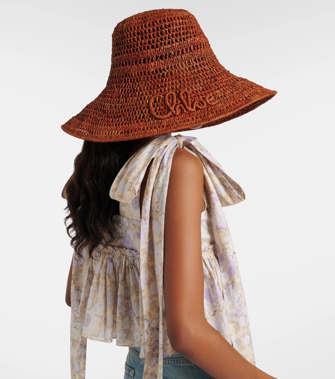 Chloé - Chloé raffia sun hat