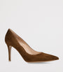 Brown Suede Gianvito Pumps 85