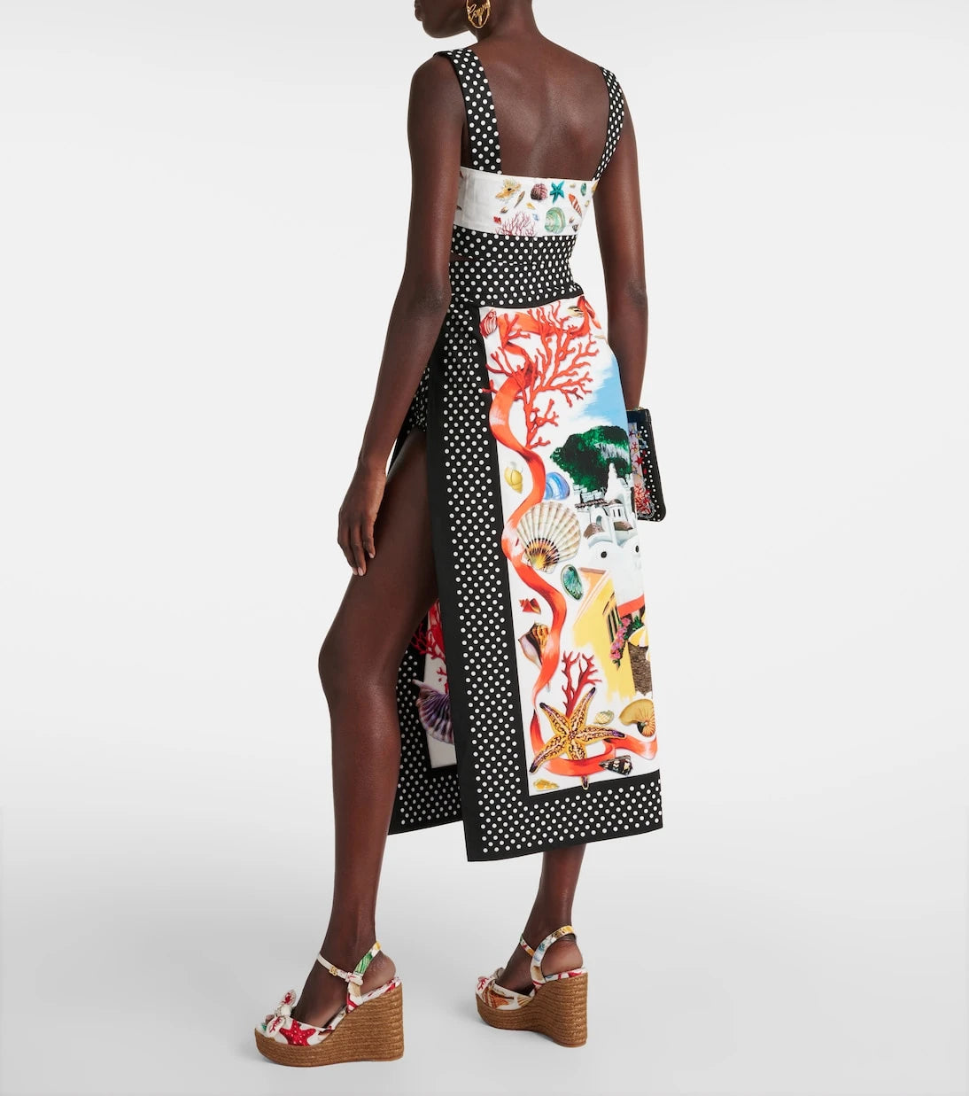 Dolce&Gabbana - Capri printed cotton maxi skirt
