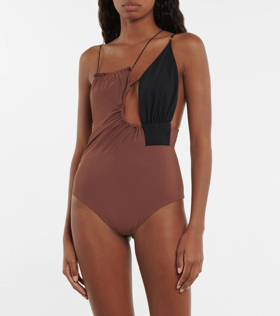 Nensi Dojaka - Cutout asymmetric swimsuit