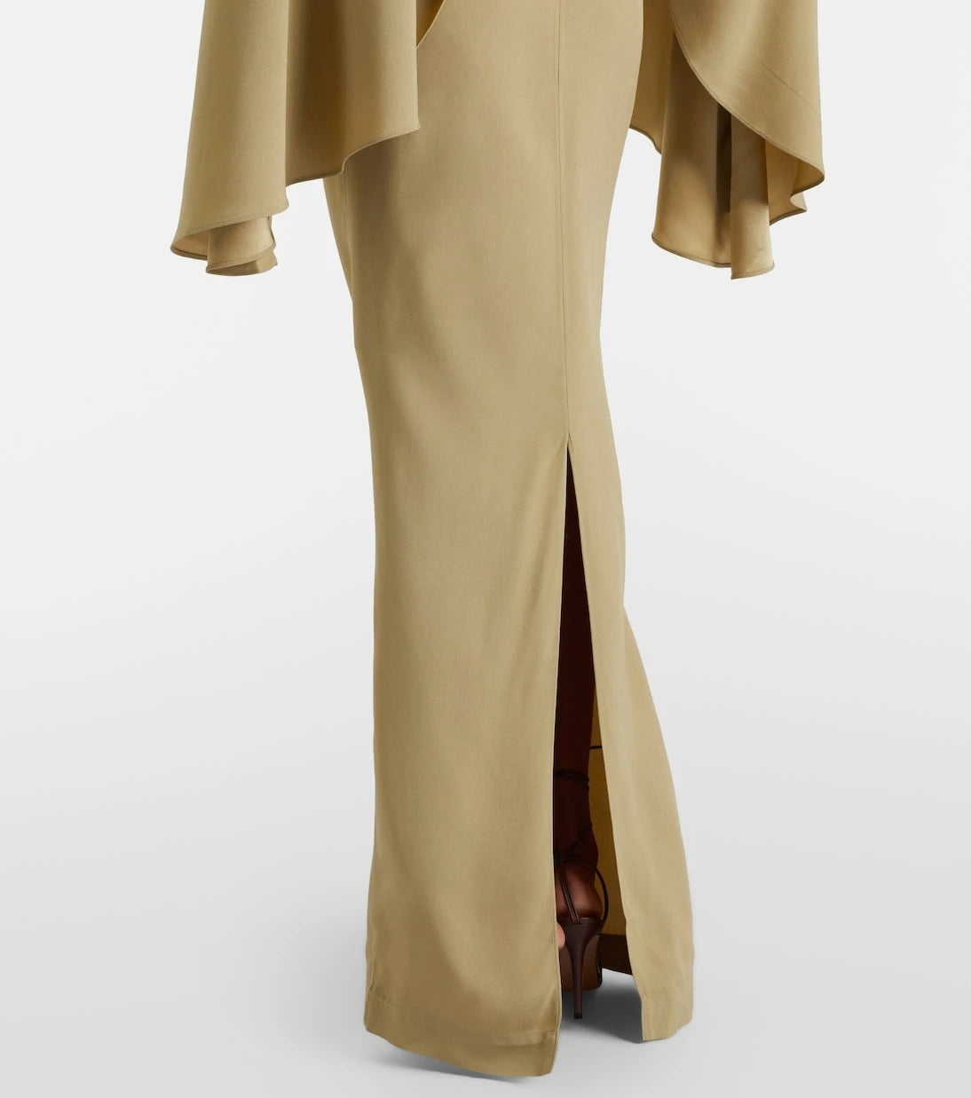 Taller Marmo - Eolia draped crêpe cady gown