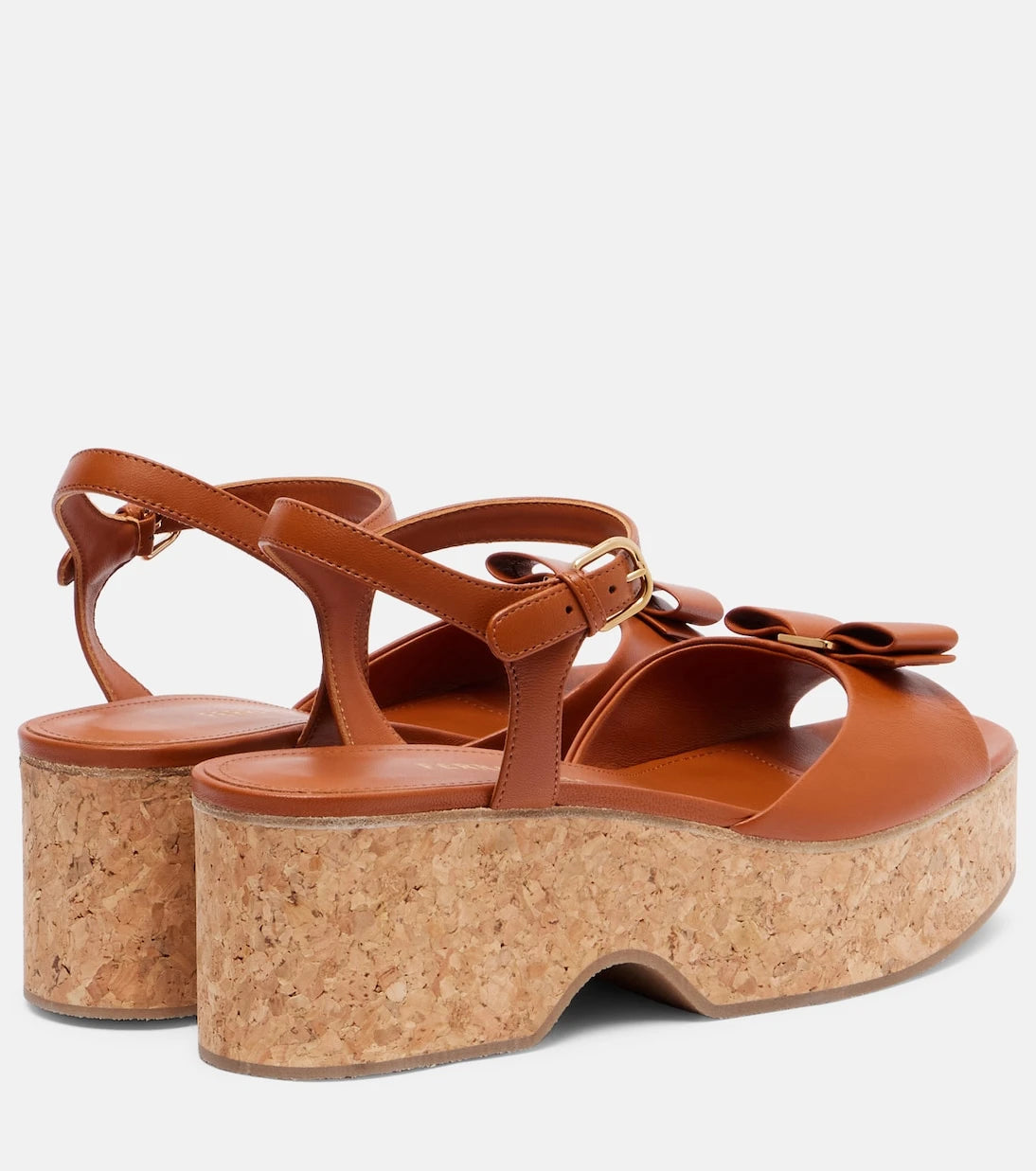 Ferragamo - Selna leather wedge sandals