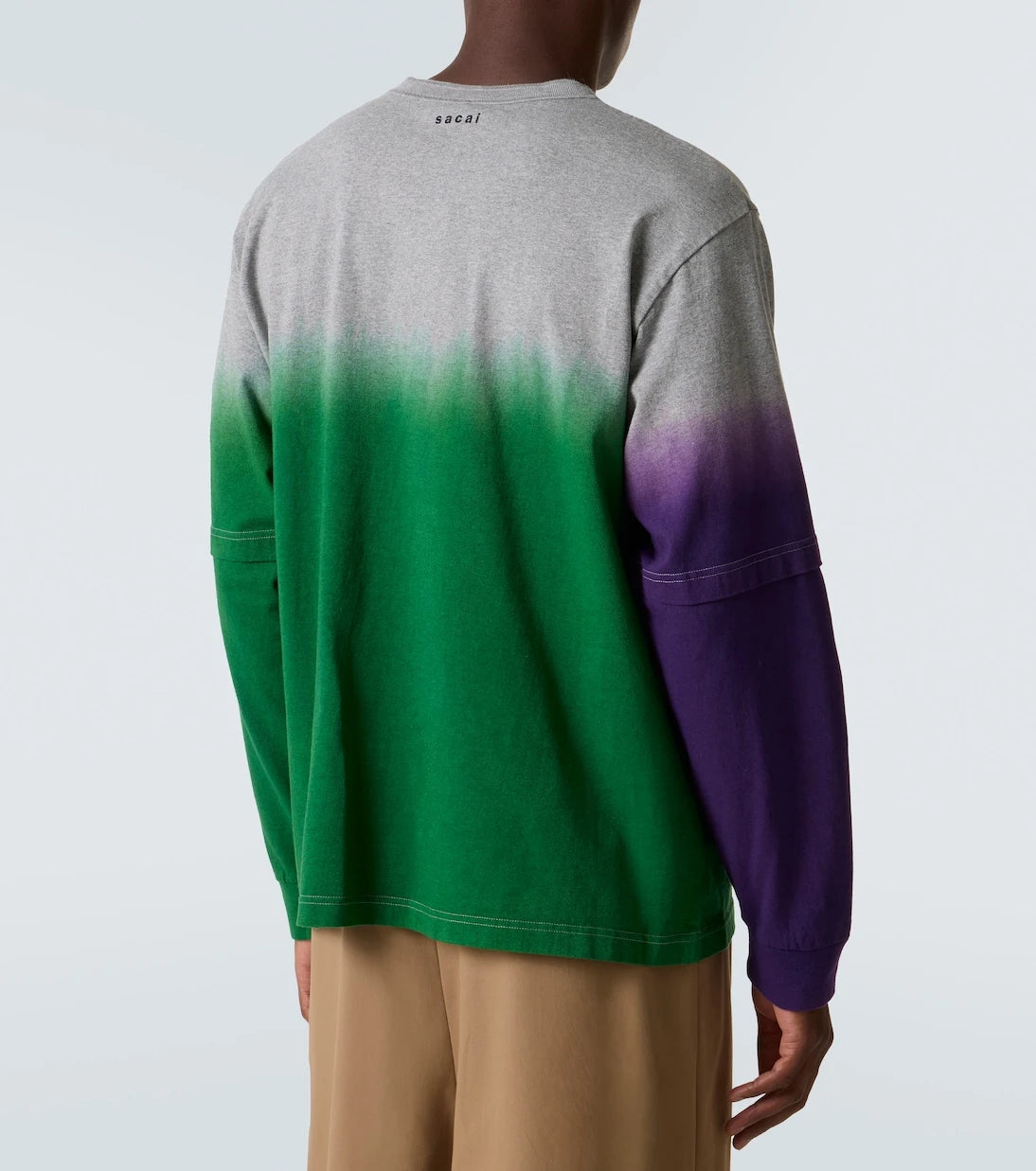Sacai - Dyed cotton sweatshirt