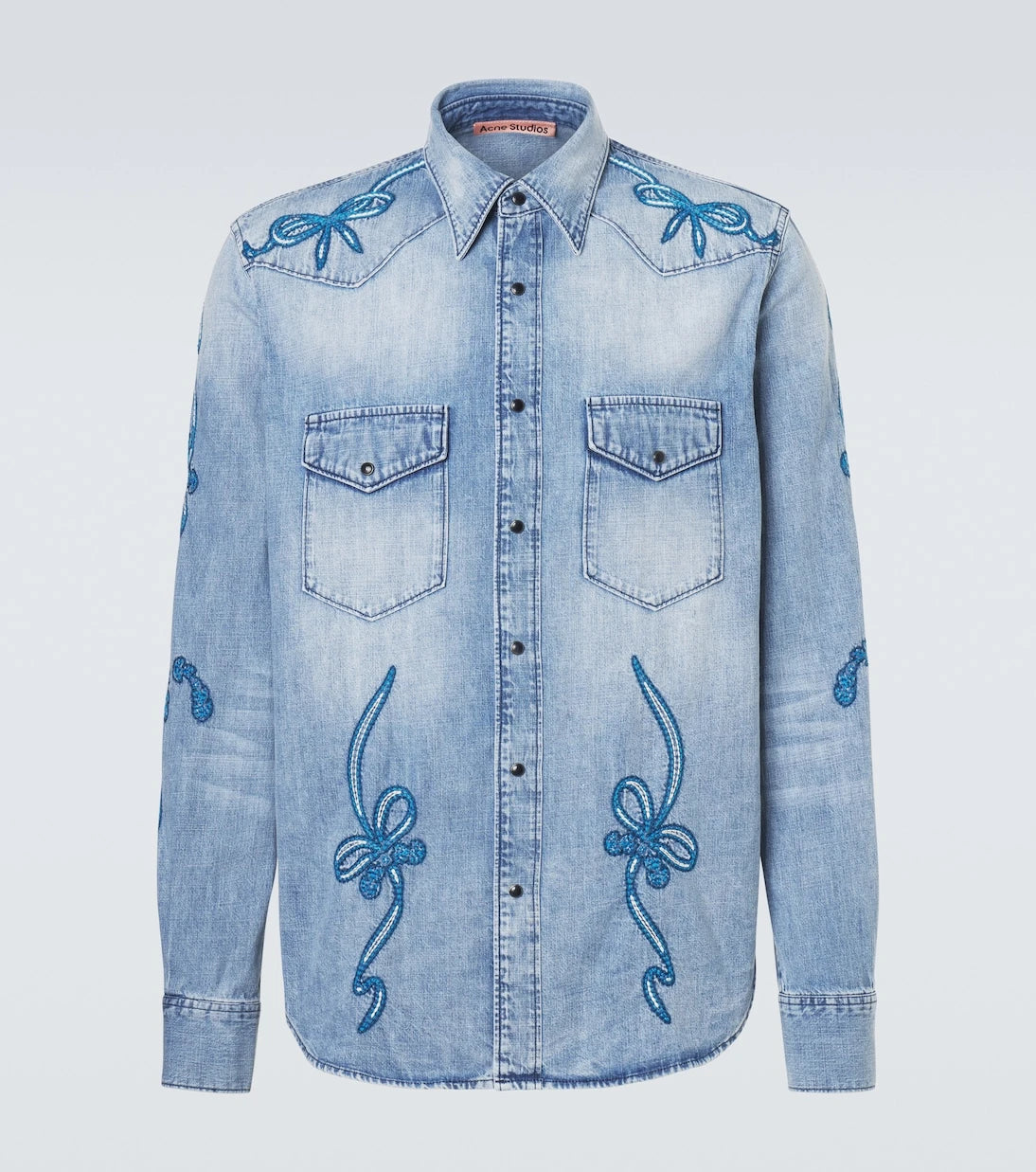Acne Studios - Embroidered denim shirt